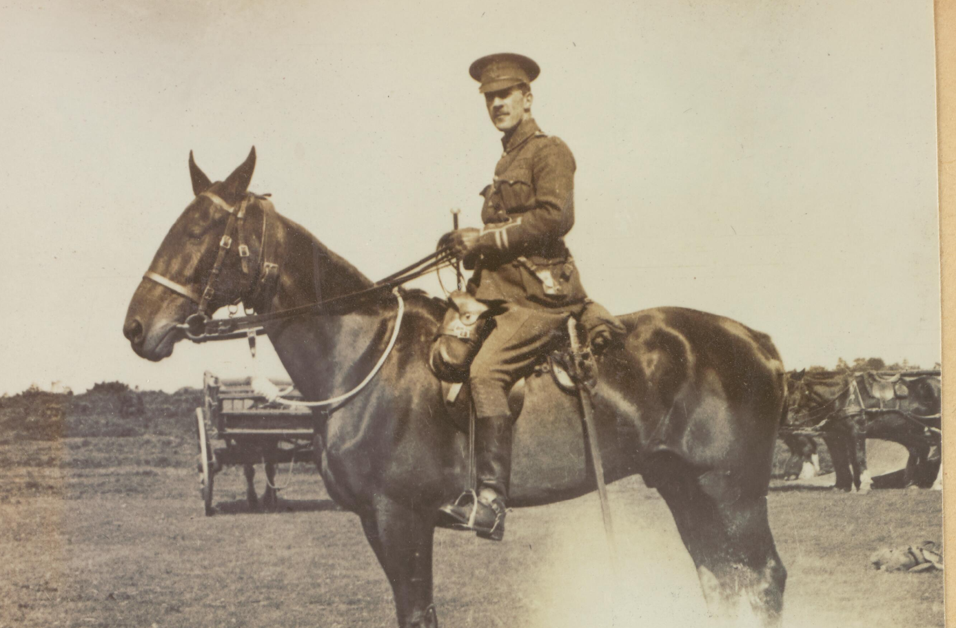 An officer at Maresfield Park in WW1